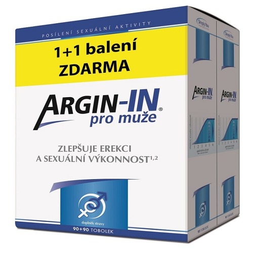 Argin-IN pro muže tob.90+90 zdarma Argin-IN pro muže tob.90+90 zdarma