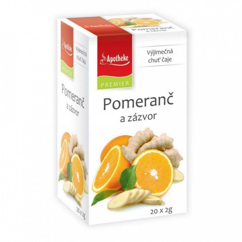 Apotheke PREMIER Pomeranč a zázvor 20x2g Apotheke PREMIER Pomeranč a zázvor 20x2g