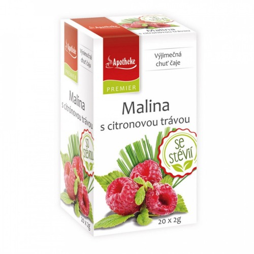 Apotheke PREMIER Malina s citronovou trávou 20x2g Apotheke PREMIER Malina s citronovou trávou 20x2g
